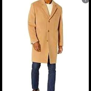 Stafford Long Wool Blend Mens Coat Size 46Reg
